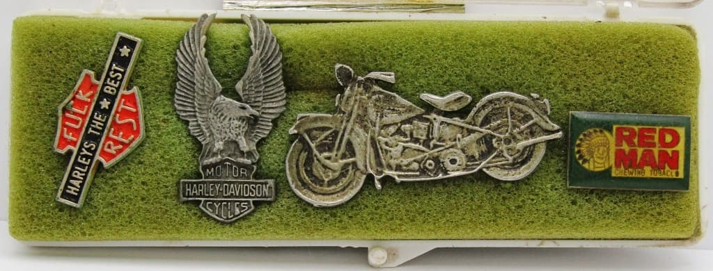 (4) Vintage Pins; Harleys The Best F*ck The Rest, (1 of 9)