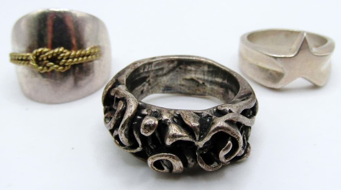 (3) Unique Sterling Rings (1 of 11)