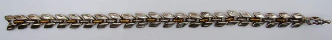 Two Tone Sterling Bracelet (1 of 4)