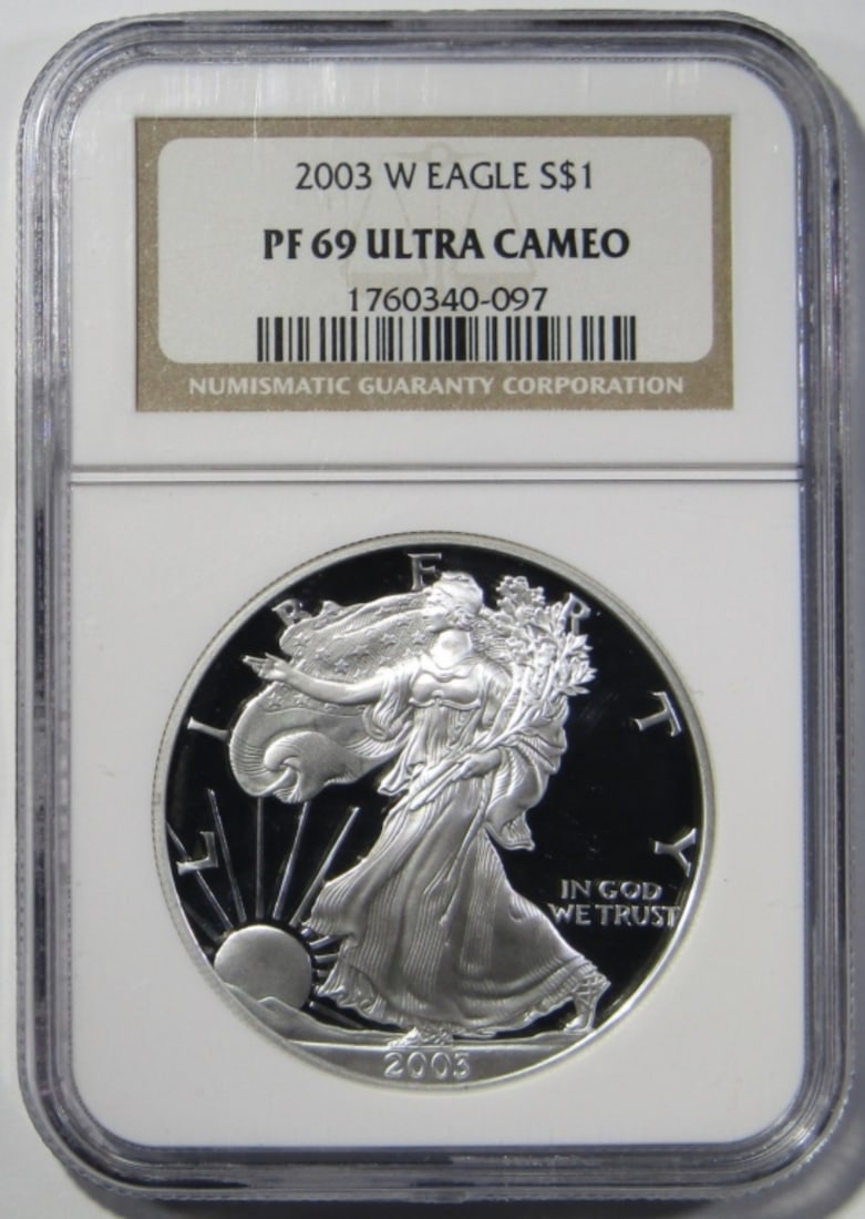 2003-W SILVER EAGLE NGC PF-69 UC (1 of 4)