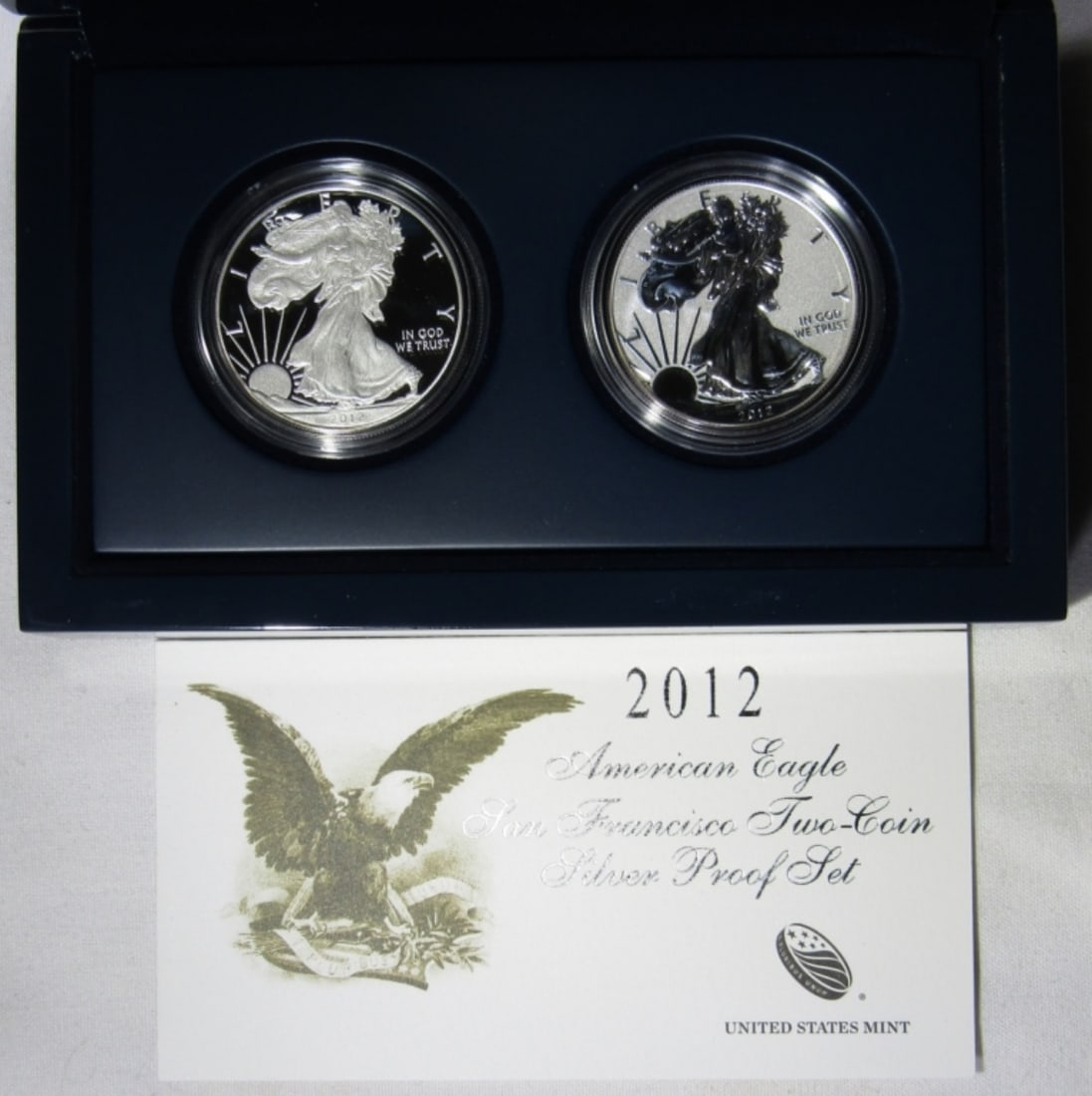 2012-S SILVER EAGLE 2-COIN PROOF SET (1 of 4)
