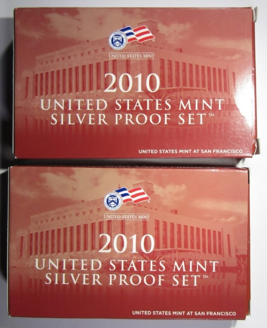 (2) 2010 U.S. MINT SILVER PROOF SETS (1 of 2)