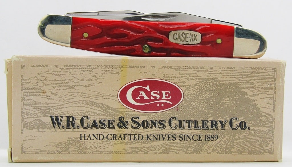 CaseXX Muskrat Red Bone Pocket Knife: NEW in Box!