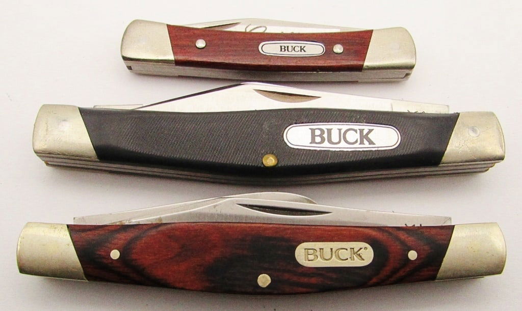 (3) Buck Pocket Knives; 1987 3-Blade 301, (1 of 11)