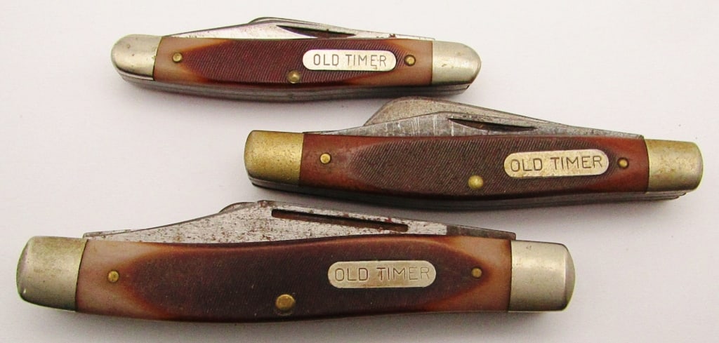 (3) Vintage Schrade Old Timer Pocket Knives! (1 of 10)
