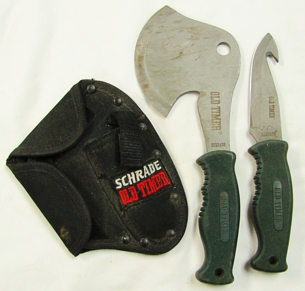 Schrade Old Timer Hatchet & Guthook Knife (1 of 9)