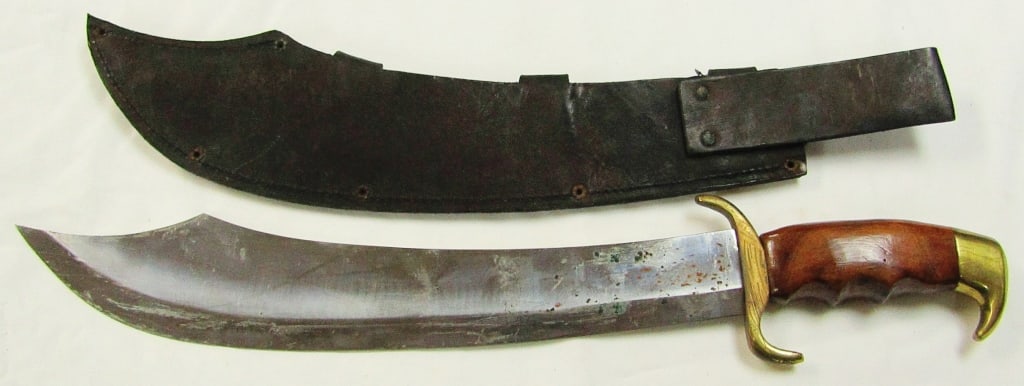 Vintage Bowie Fixed Blade Sword With Sheath (1 of 5)