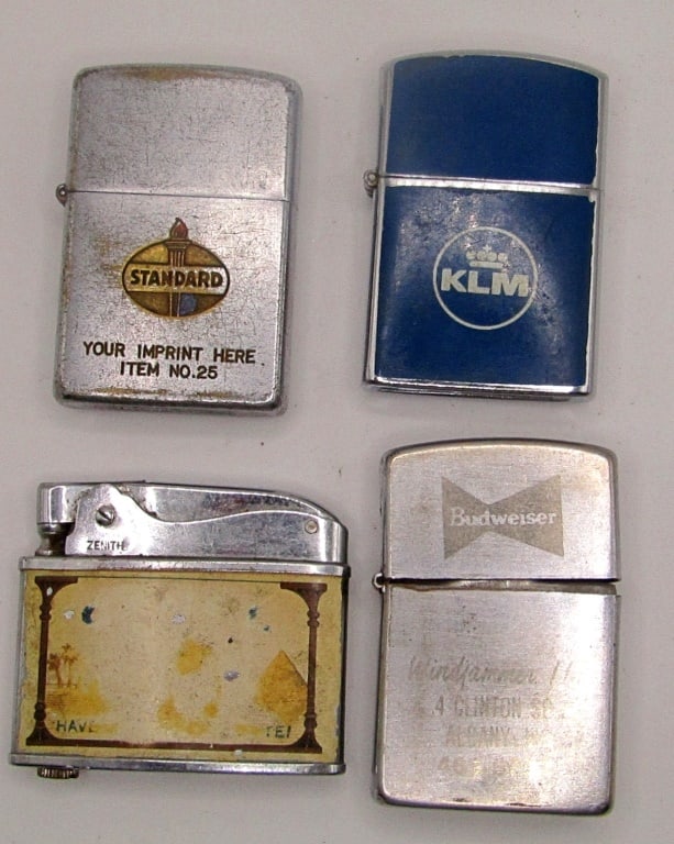 (4) VTG ADVERTISING LIGHTERS - BUDWEISER (1 of 6)