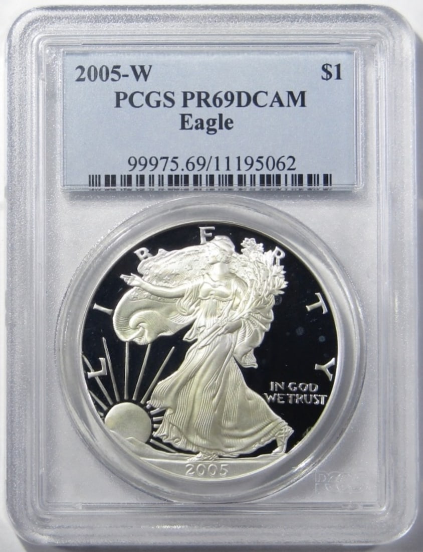 2005-W SILVER EAGLE PCGS PR-69 DCAM (1 of 4)