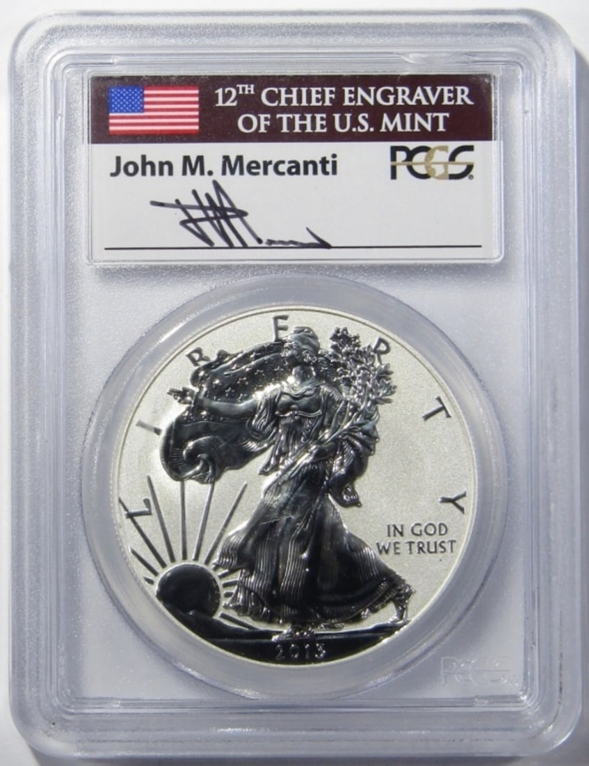 2013-W AMERICAN SILVER EAGLE PCGS PR-69 (1 of 4)