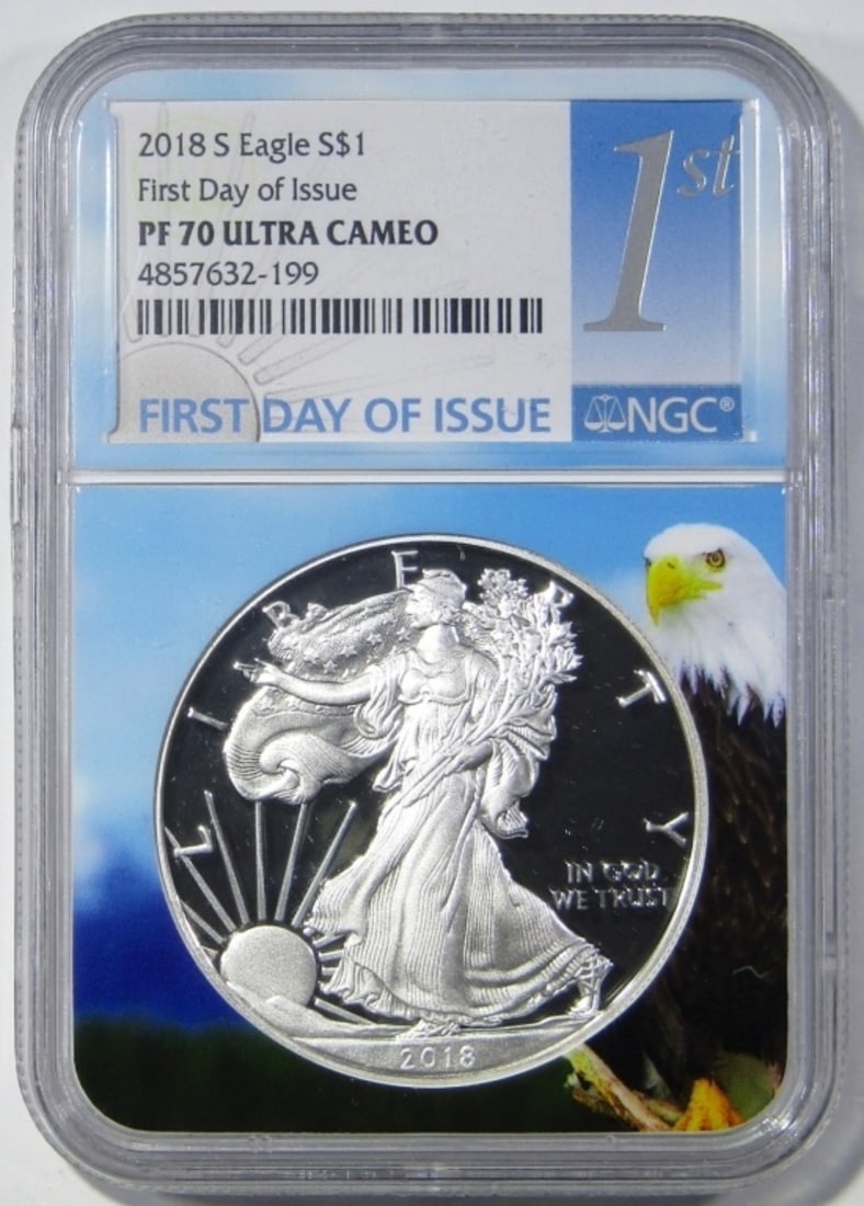 2018-S SILVER EAGLE NGC PF-70 UC (1 of 4)