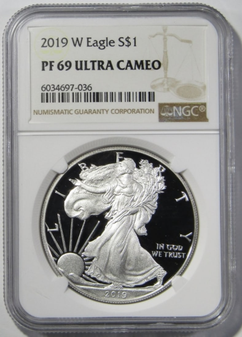 2019-W SILVER EAGLE NGC PF-69 UC (1 of 4)