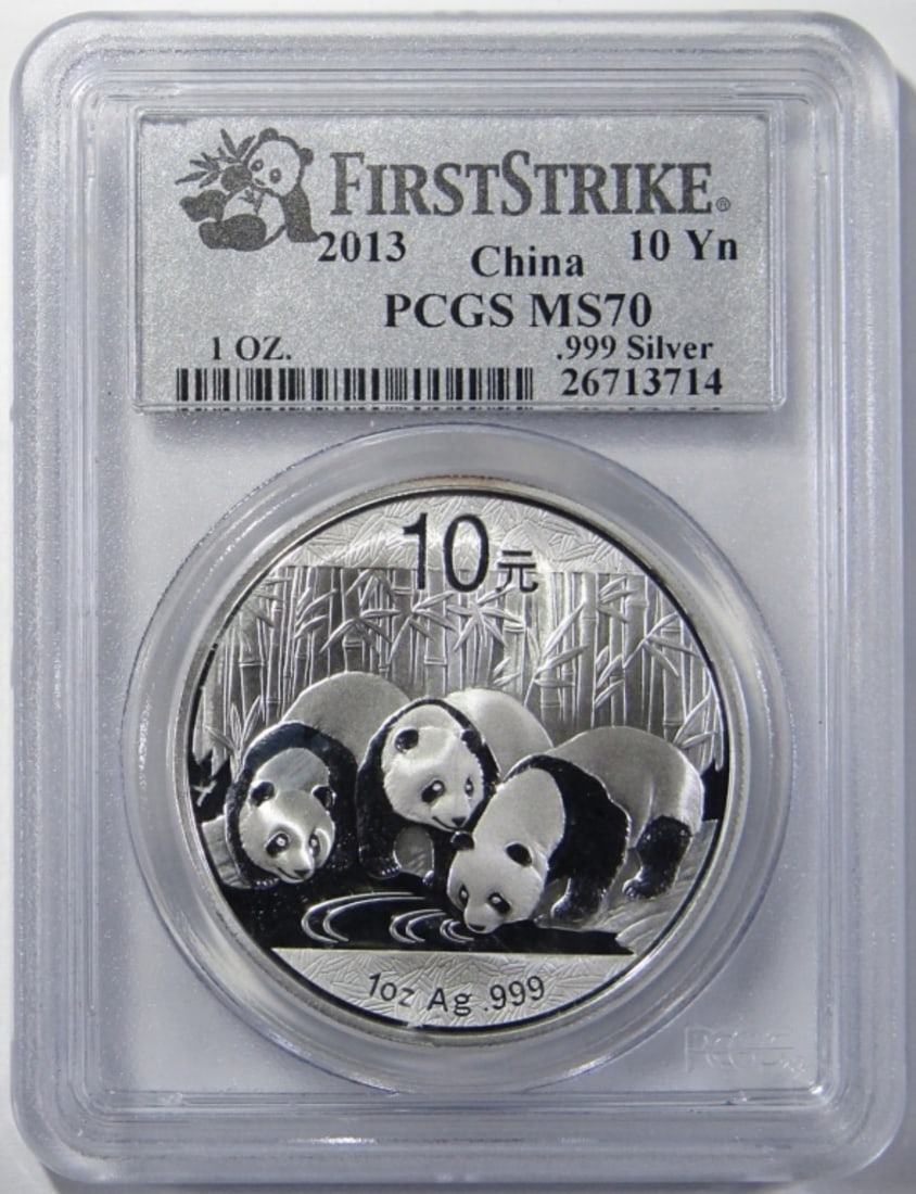 2013 CHINA SILVER PANDA PCGS MS-70 (1 of 4)