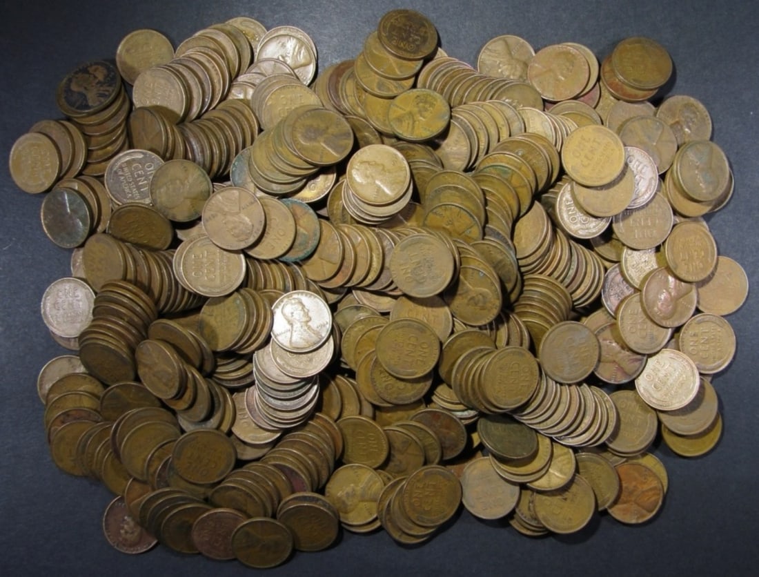 500 WHEAT CENTS (1930-1939) P/D/S MIX (1 of 2)