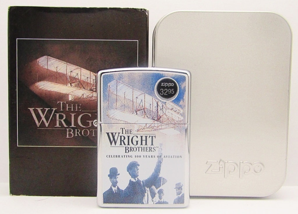 2003 MINT The Wright Brothers 100 Years Zippo: Sealed in Original Tin!