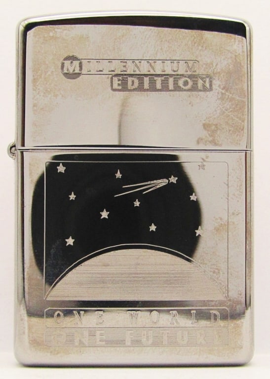 1999 Millennium Edition SEALED Zippo Lighter: "One World, One Future", New & Sealed Zippo Lighter.