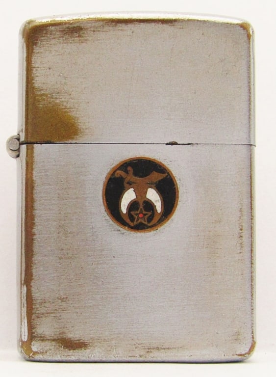 1937-1950 PAT. 2032695 Freemason Emblem Zippo: Used Condition.