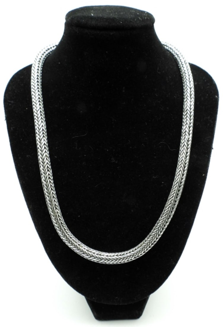 STERLING FOXTAIL CHAIN NECKLACE (1 of 4)