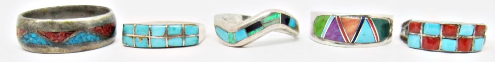 (5) VINTAGE SOUTHWEST STERLING RINGS (1 of 3)