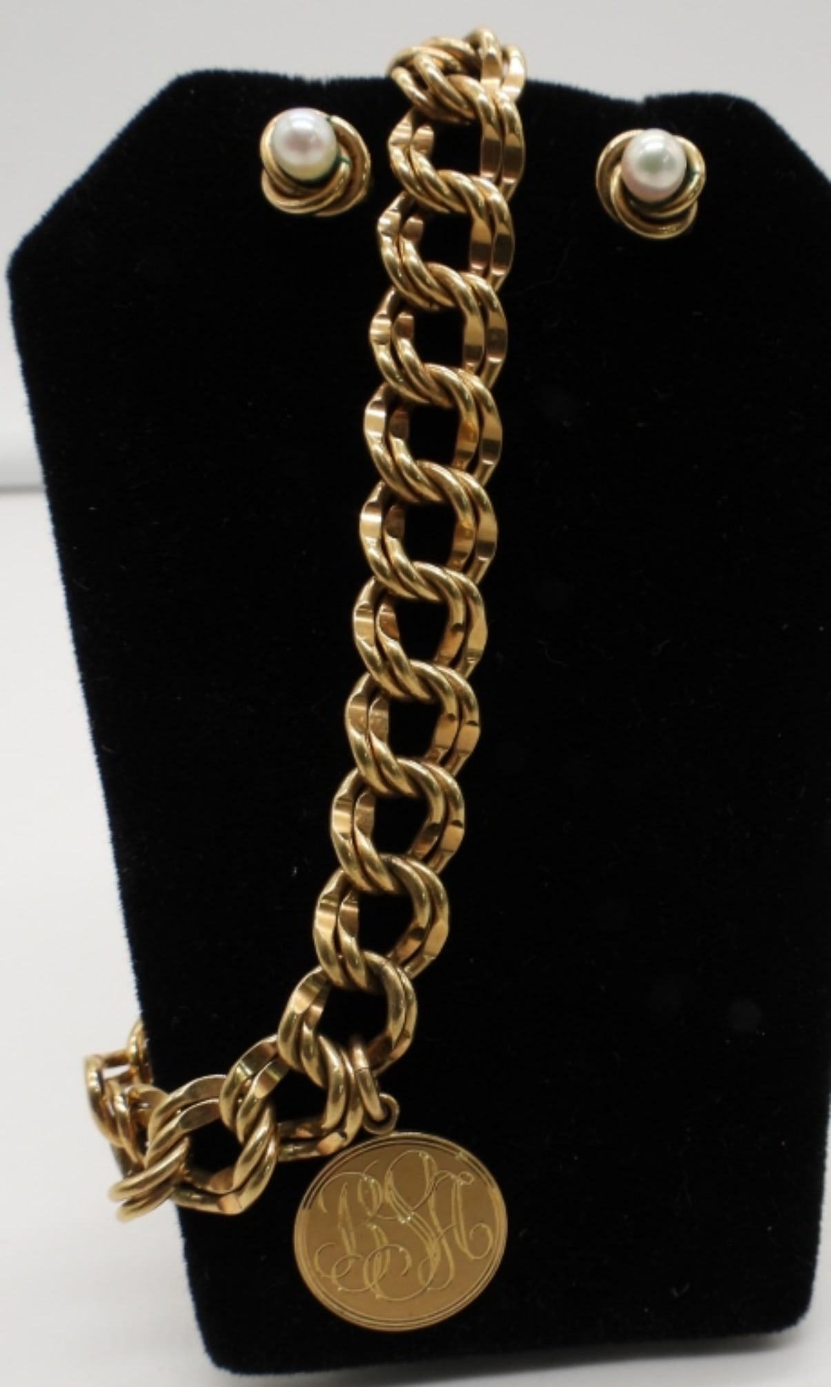 12k GOLD FILLED BRACELET & EARRINGS (1 of 4)