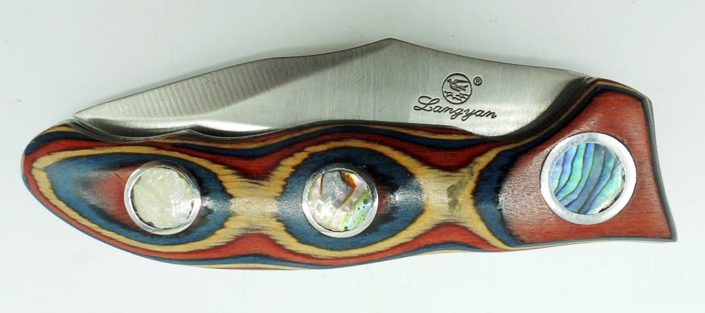 Langyan Push Button Knife With Liner Lock (1 of 4)