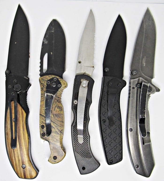 (5) Folding Pocket Knives; Kershaw Speed Safe, (1 of 4)