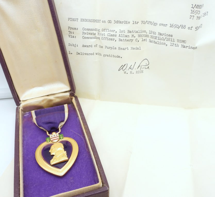 PURPLE HEART with PRESENTATION LETTER (1 of 5)