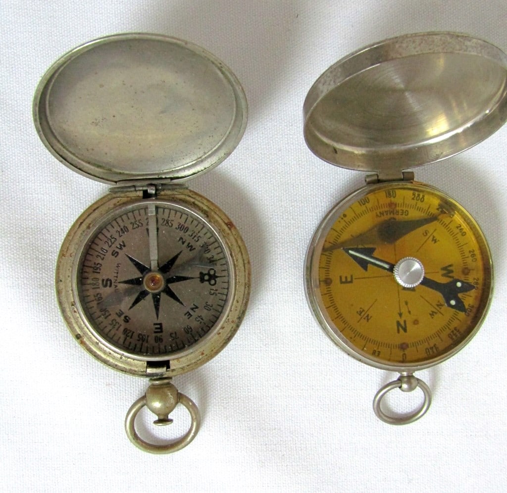 (2) VINTAGE COMPASSES PARTS /REPAIR (1 of 8)