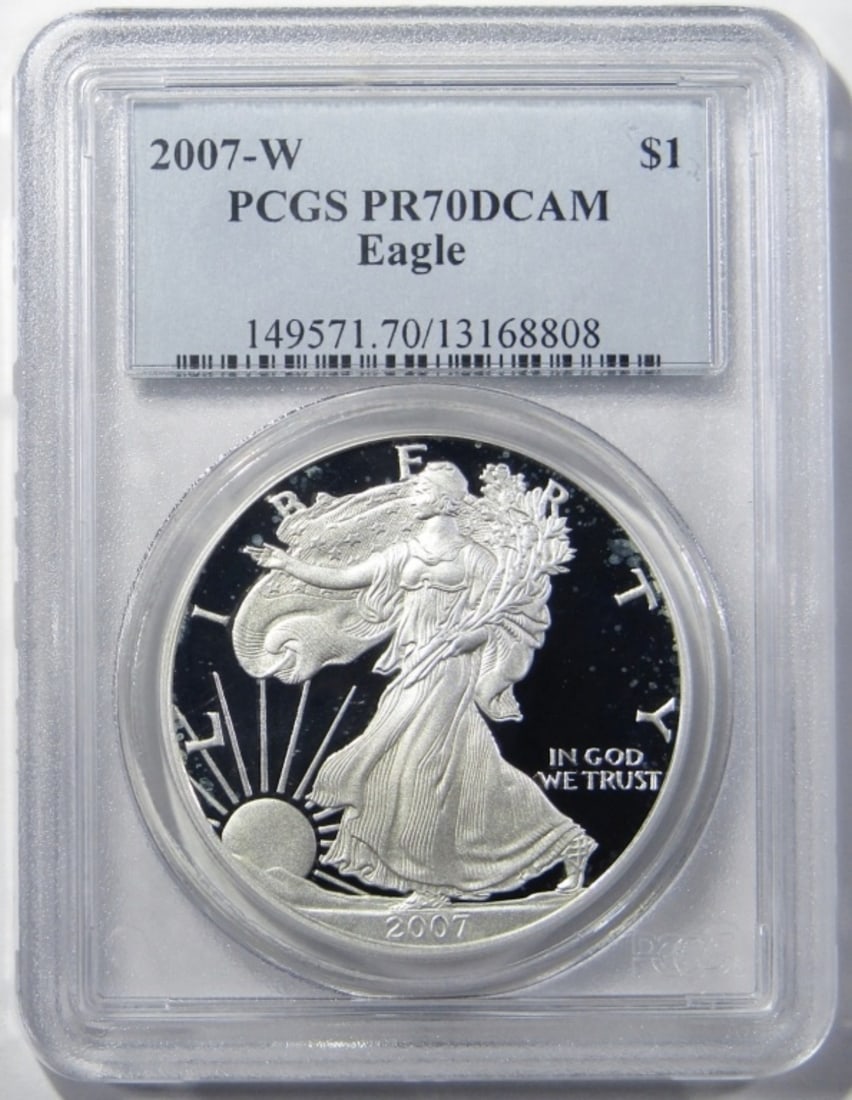 2007-W SILVER EAGLE PCGS PR-70 DCAM (1 of 4)
