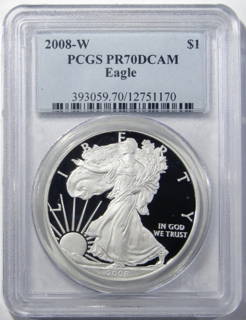 2008-W SILVER EAGLE PCGS PR-70 DCAM (1 of 4)