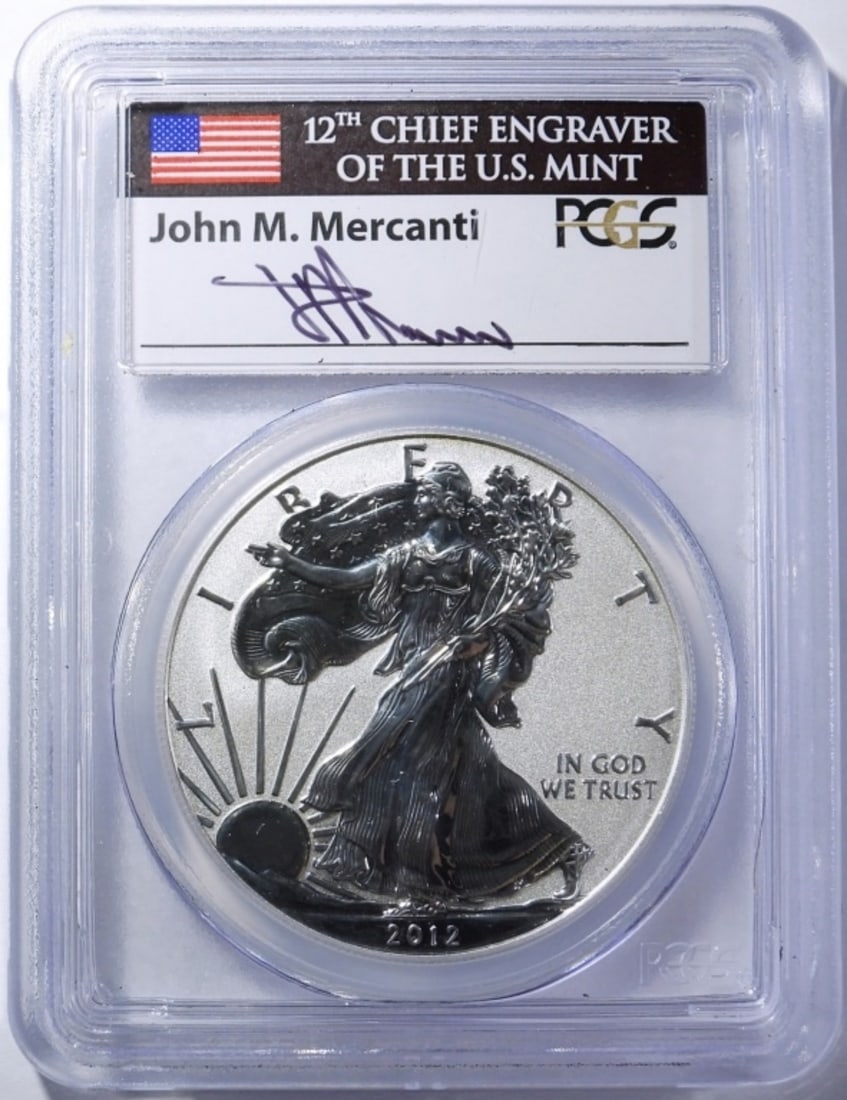 2012-S REV PR SILVER EAGLE PCGS PR-69 (1 of 4)