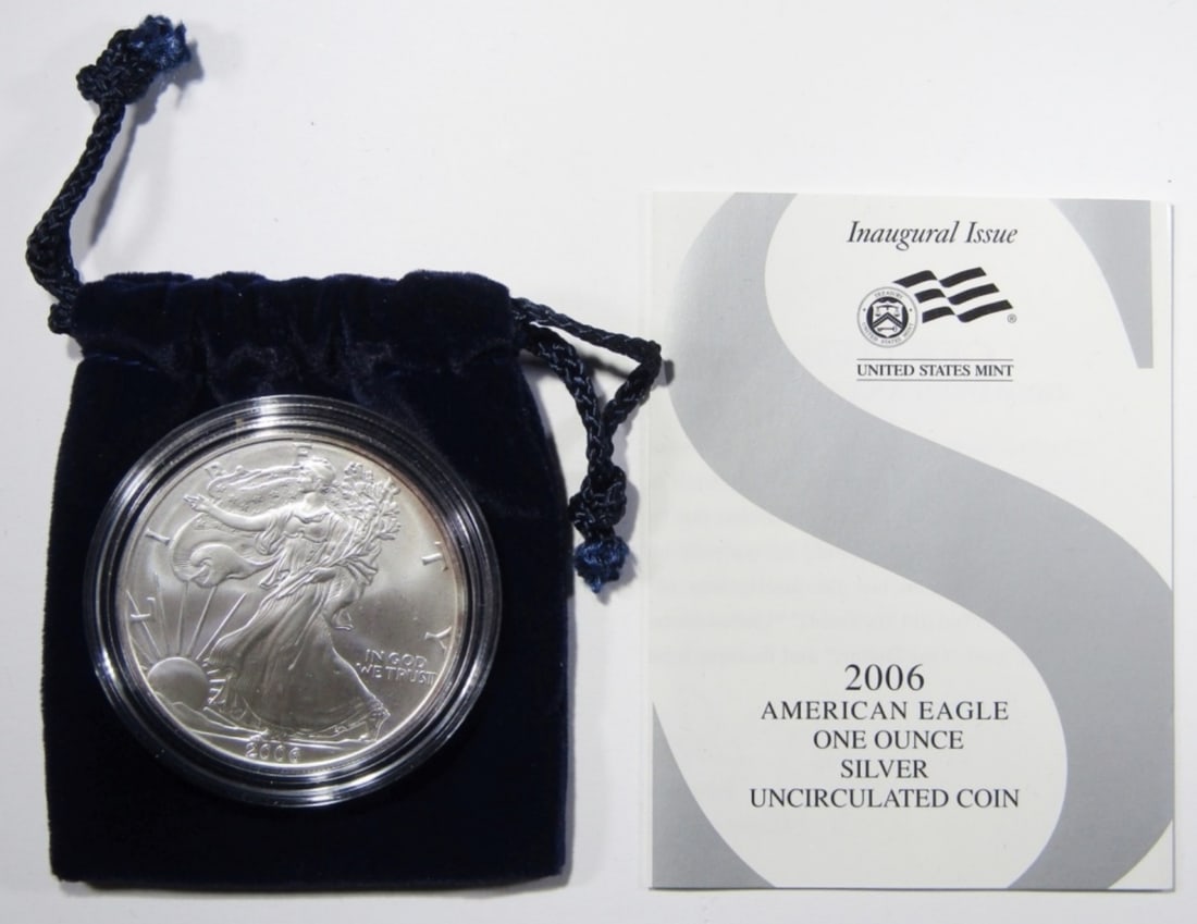 2006-W UNC AMERICAN SILVER EAGLE (1 of 4)