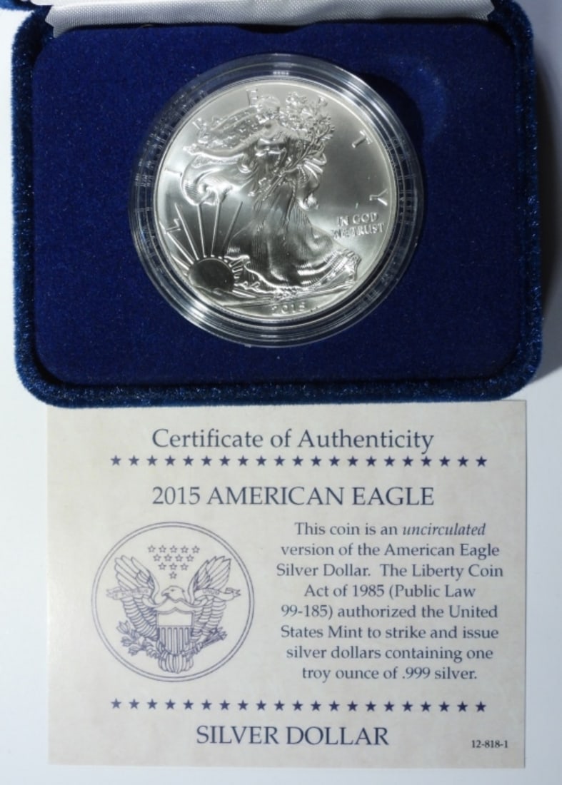 2015 UNC AMERICAN SILVER EAGLE IN OGP (1 of 4)