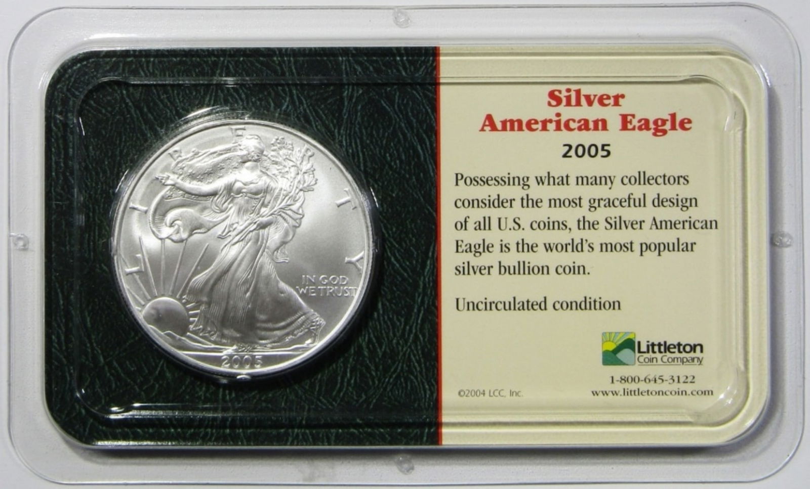 2005 SILVER EAGLE BU IN LITTLETON PACK (1 of 4)