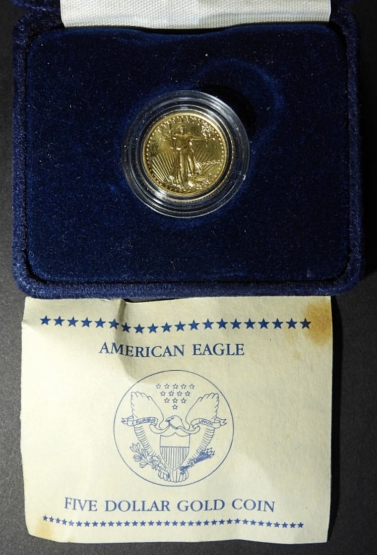 1991 AMERICAN $5 GOLD EAGLE IN OGP (1 of 4)