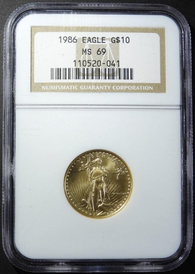 1986 AMERICAN $10 GOLD EAGLE NGC MS-69 (1 of 4)