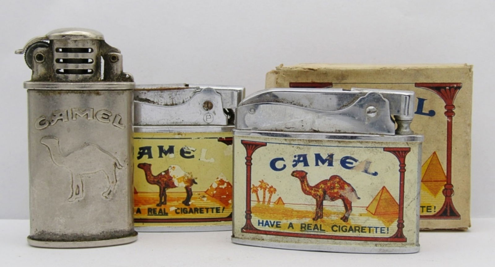 (3) Vintage Camel Cigarette Lighters (1 of 5)