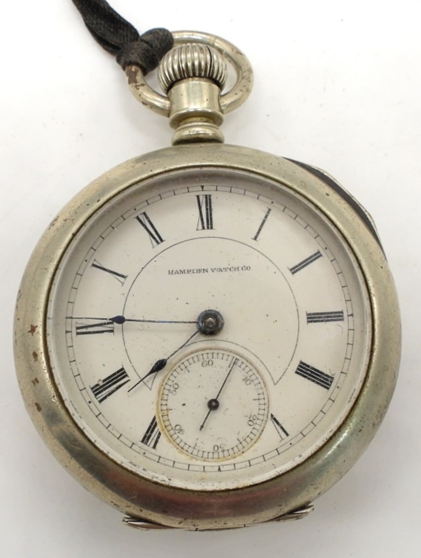 HAMPDEN SIZE 18 POCKET WATCH for REPAIR (1 of 6)