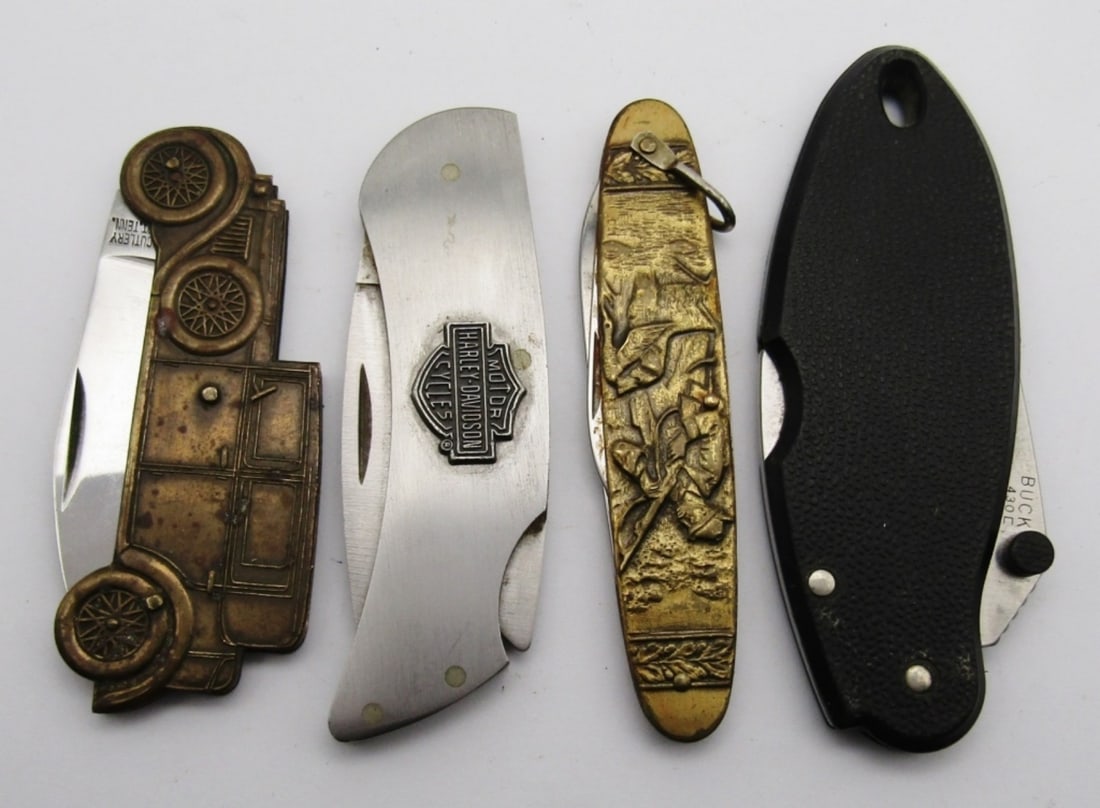 (4) Vintage Slim Pocket Knives (1 of 6)