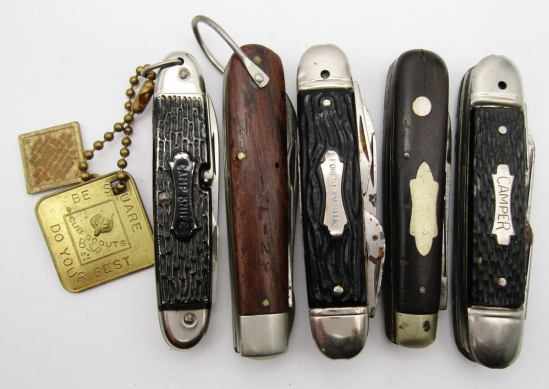 (5) Vintage Folding Pocket Knives; (1 of 7)