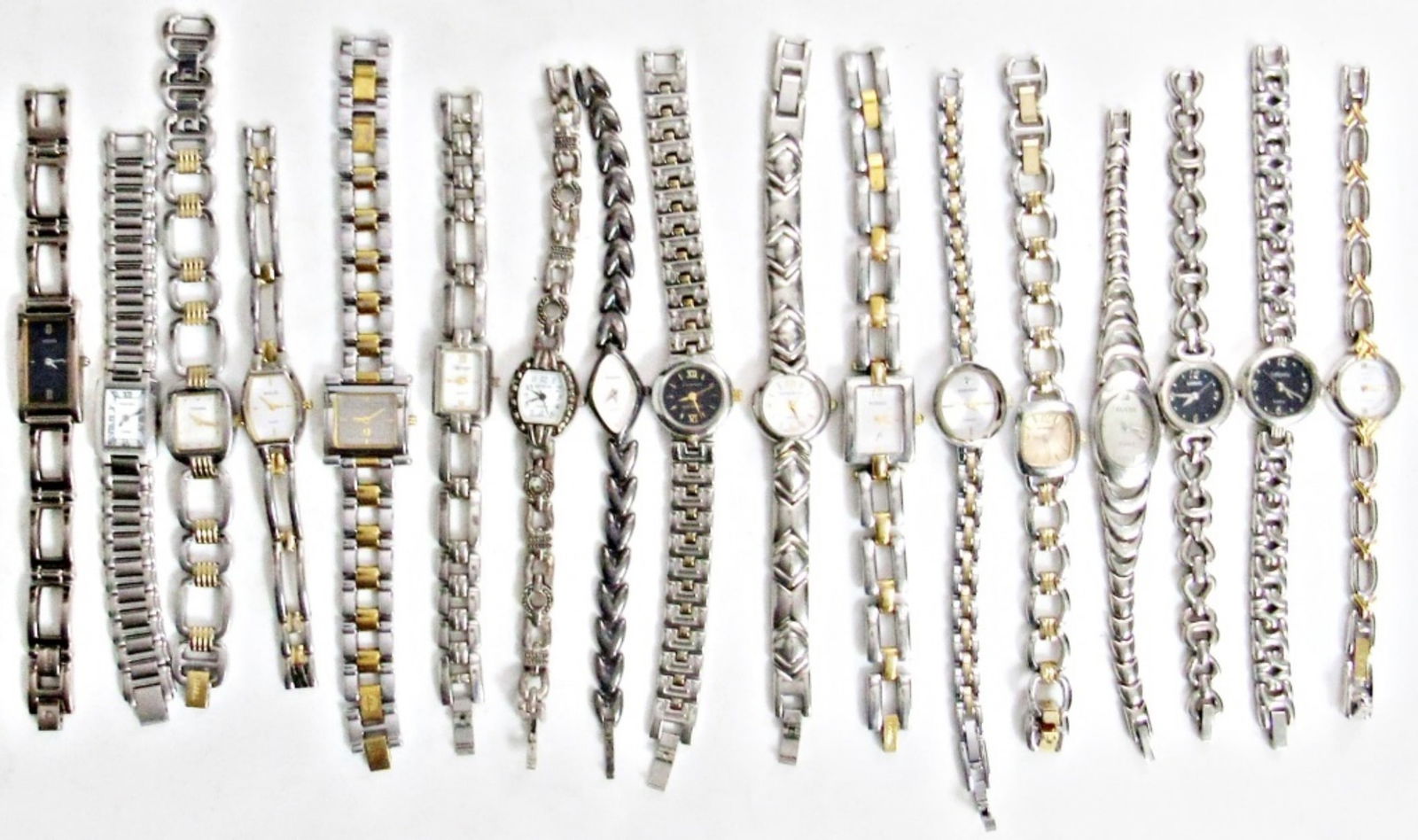 (17) LADIES TWO-TONE FASHION WATCHES (1 of 2)