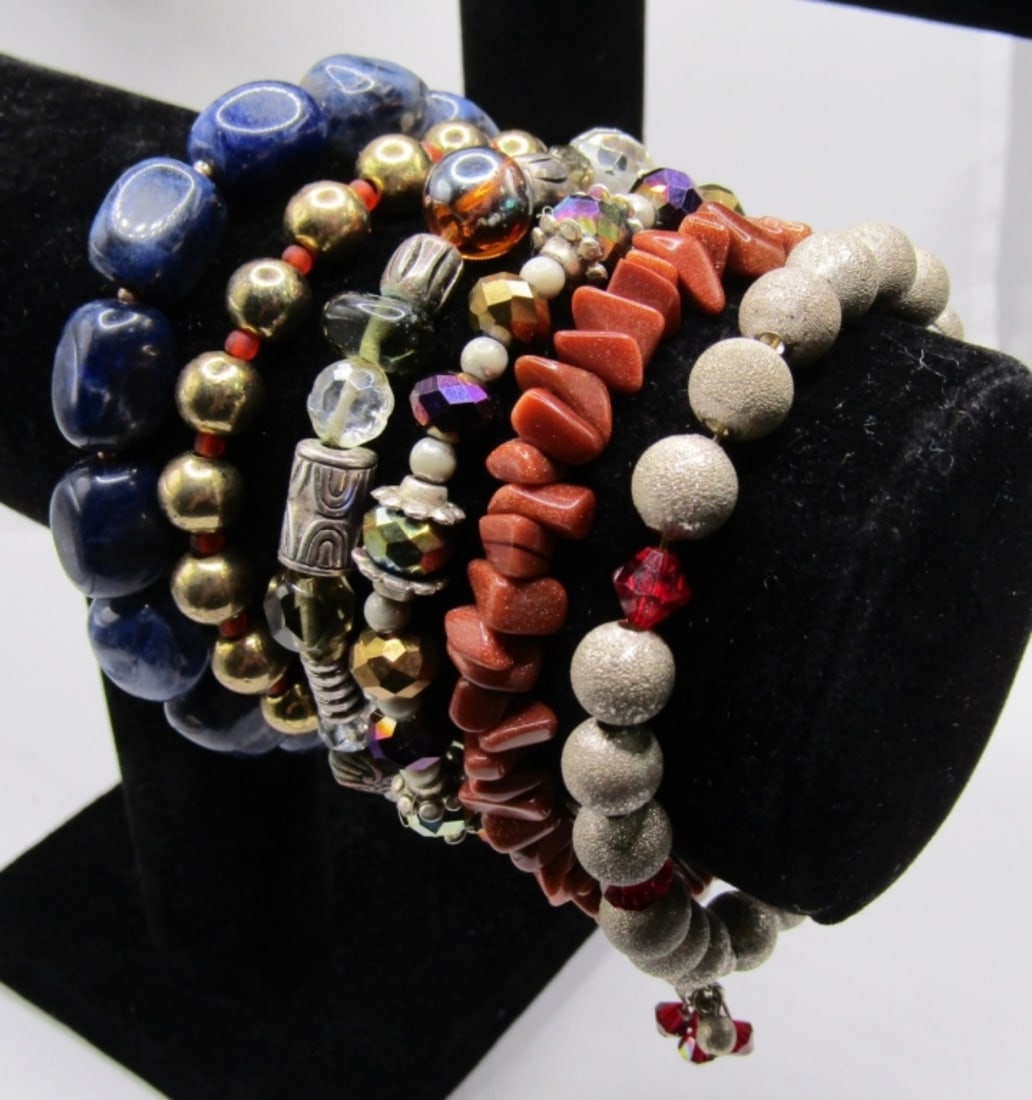 (6) ASSORTED STRETCH BRACELETS (1 of 9)
