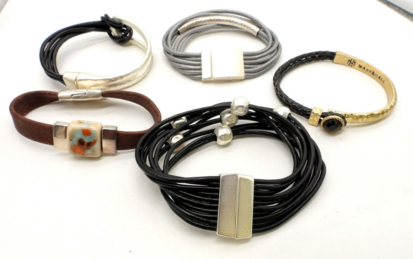 (5) LEATHER BRACELETS (1 of 2)