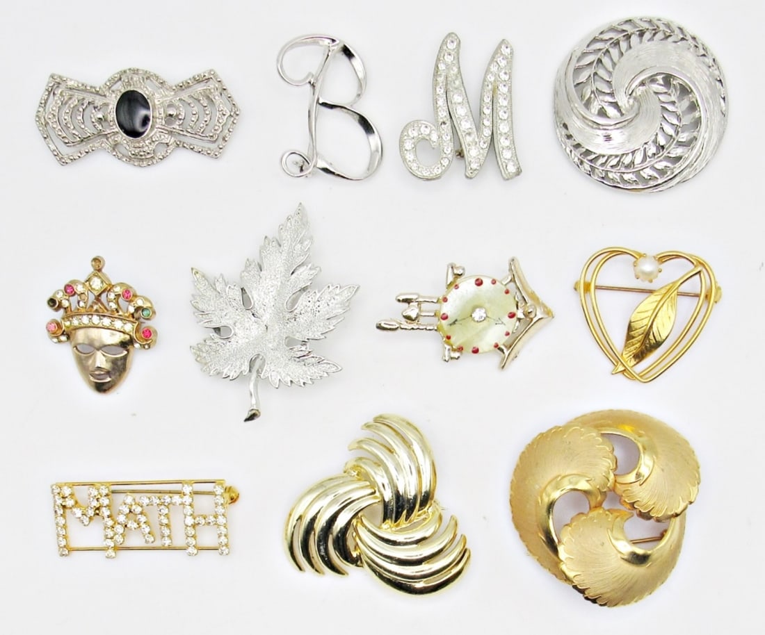 11 MISC BROOCHES SEE PICTURES (1 of 3)