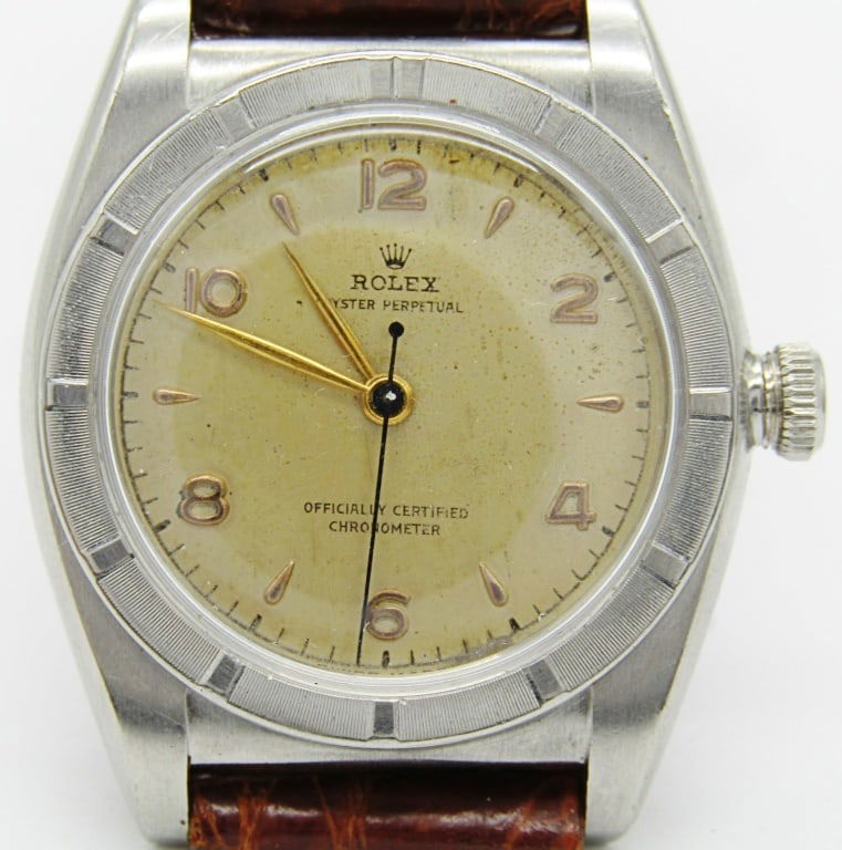 Rolex Gents Stainless Bubble Back (1 of 6)