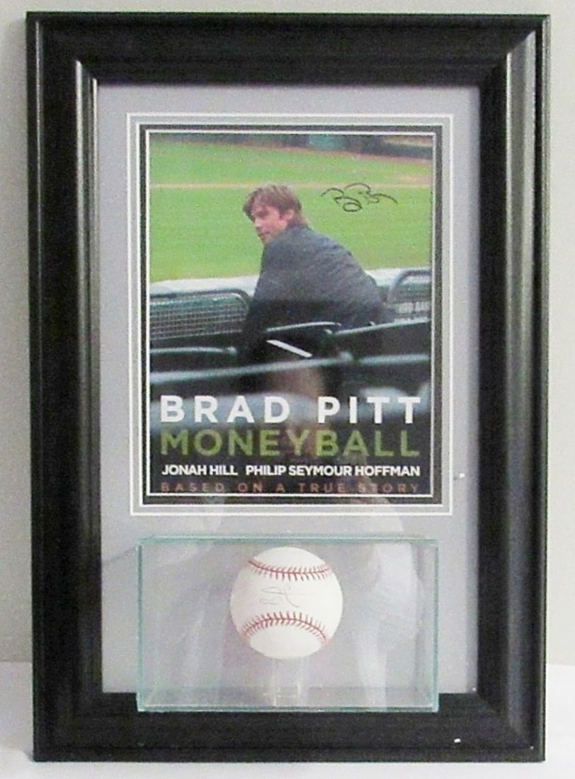 Brad Pitt & Billy Bean MoneyBall Autographs (1 of 5)