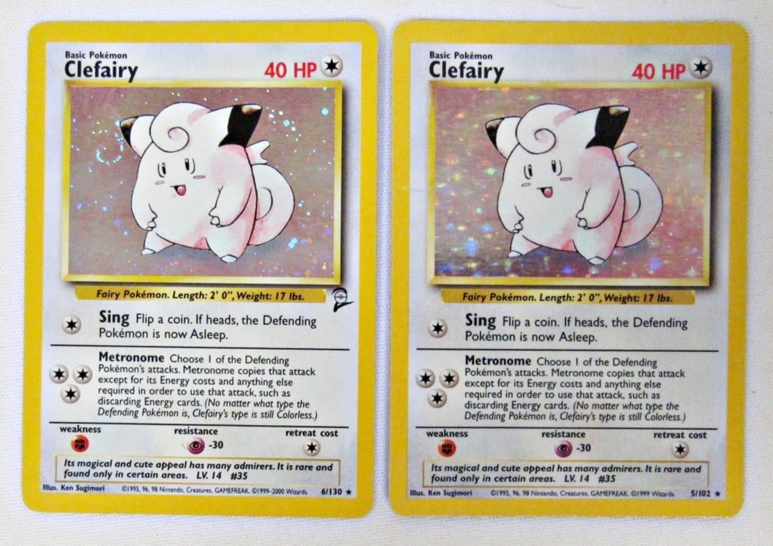 (2) Pokémon TCG Clefairy (1 of 2)