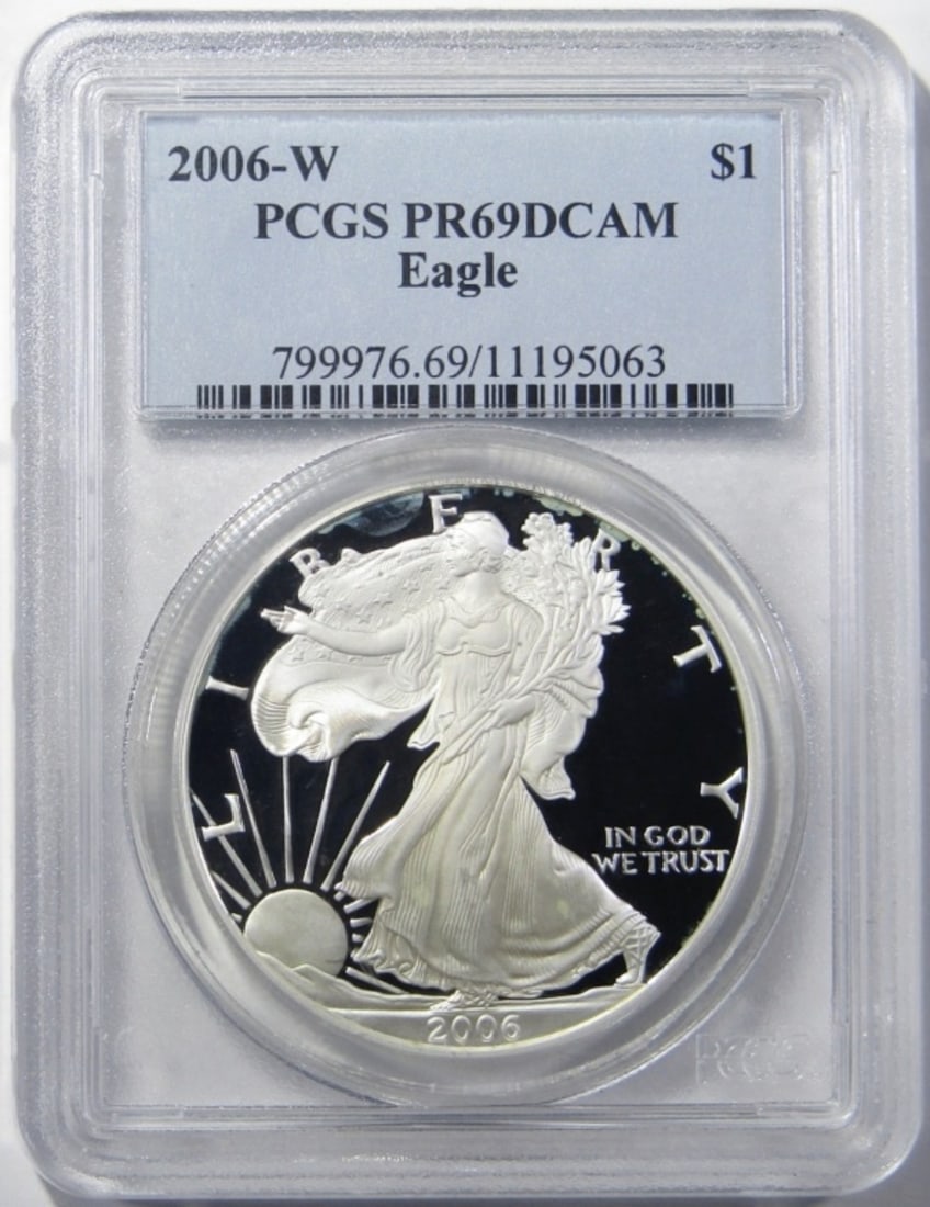 2006-W SILVER EAGLE PCGS PR-69 DCAM (1 of 4)