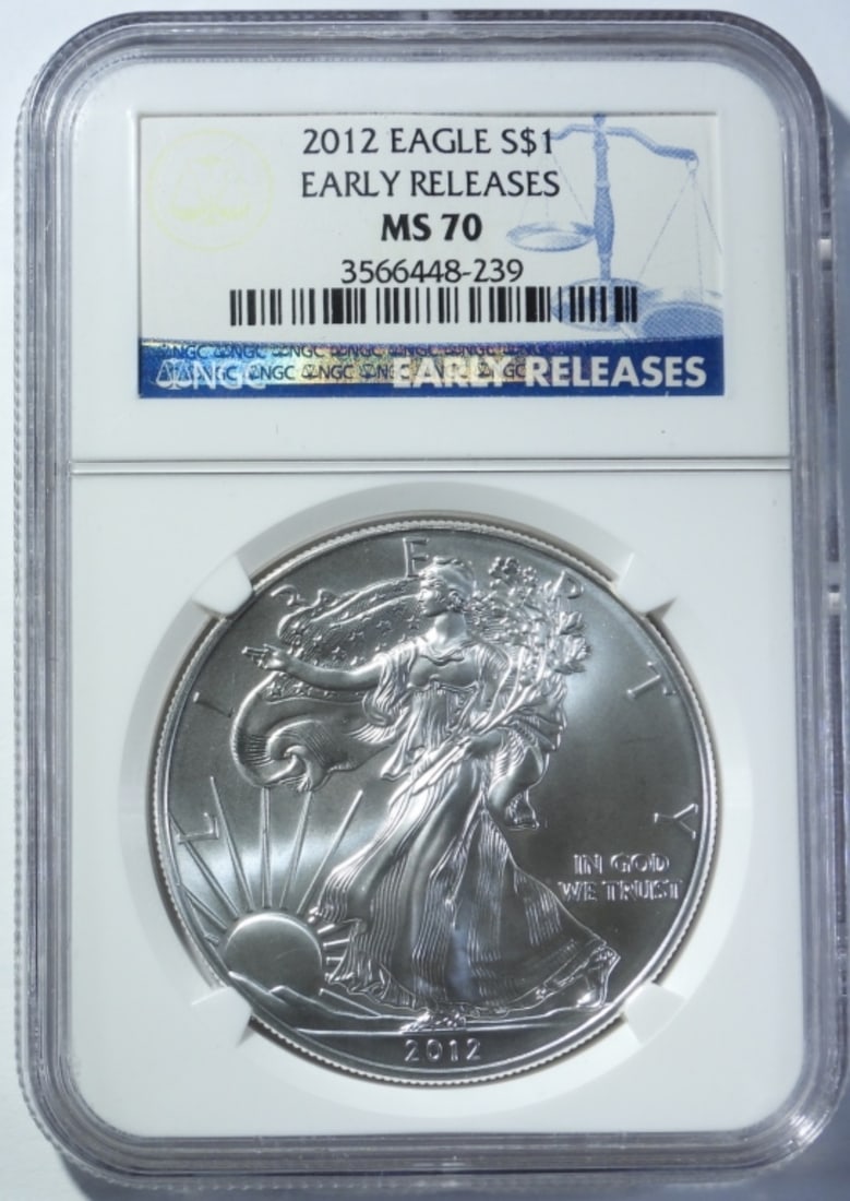 2012 AMERICAN SILVER EAGLE NGC MS-70 (1 of 4)