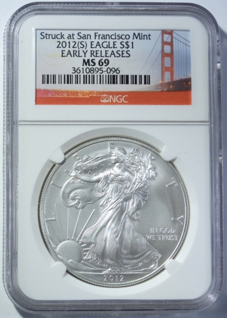 2012-(S) AMERICAN SILVER EAGLE NGC MS-69 (1 of 4)
